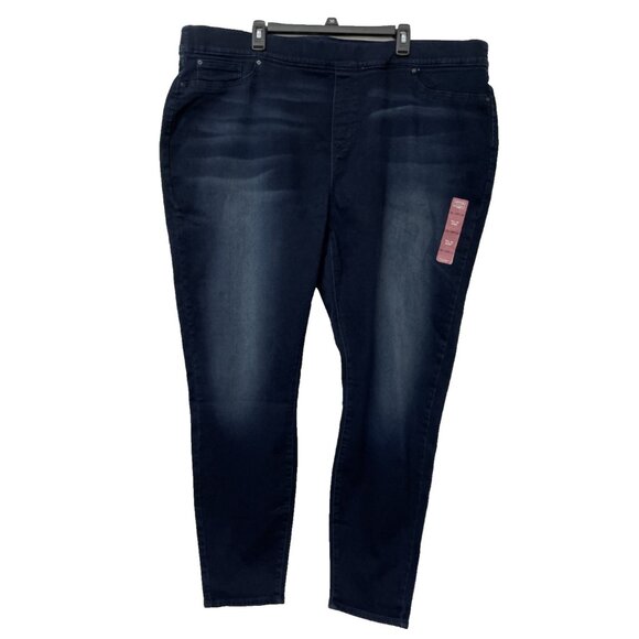 Signature by Levi Strauss Gold Women's Pull On Skinny Jeans Stretch 28L W39 L32 - Picture 1 of 11